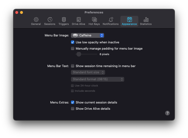 Amphetamineの設定2