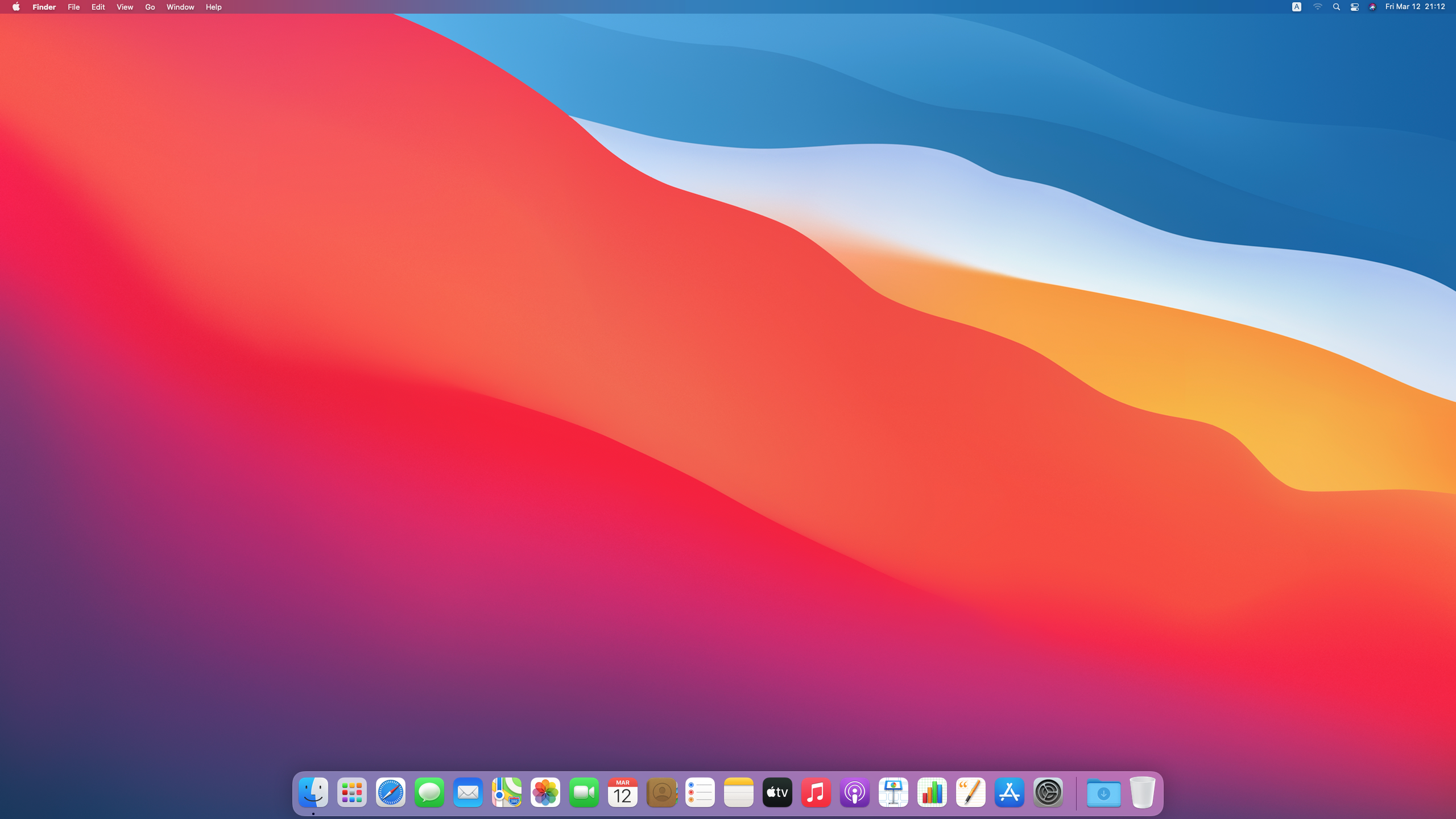 Mac のデスクトップ